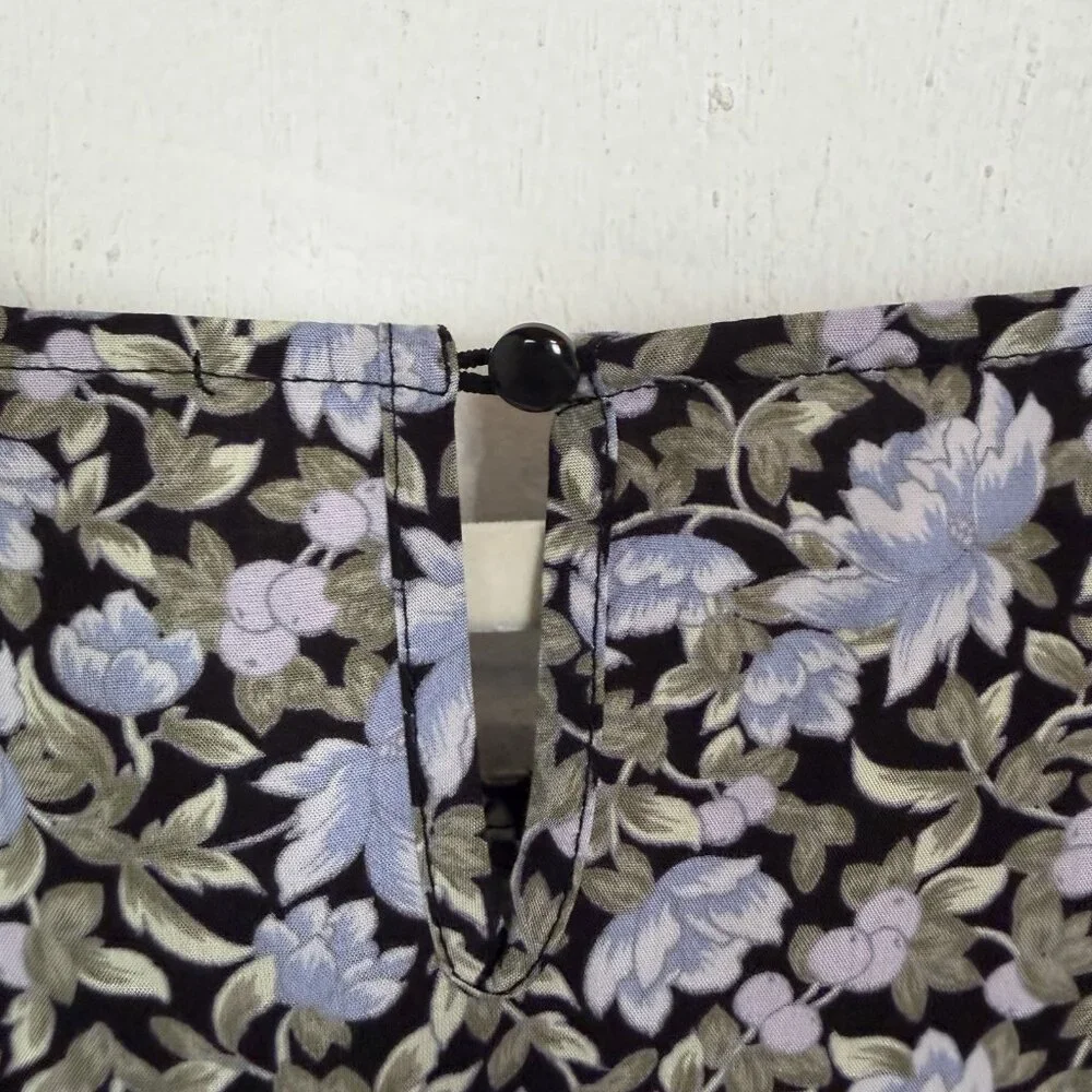Ellos NWT Women's Top Blue Floral Drapey Office Work Romantic Fairy Plus Size 26 - Picture 9 of 15